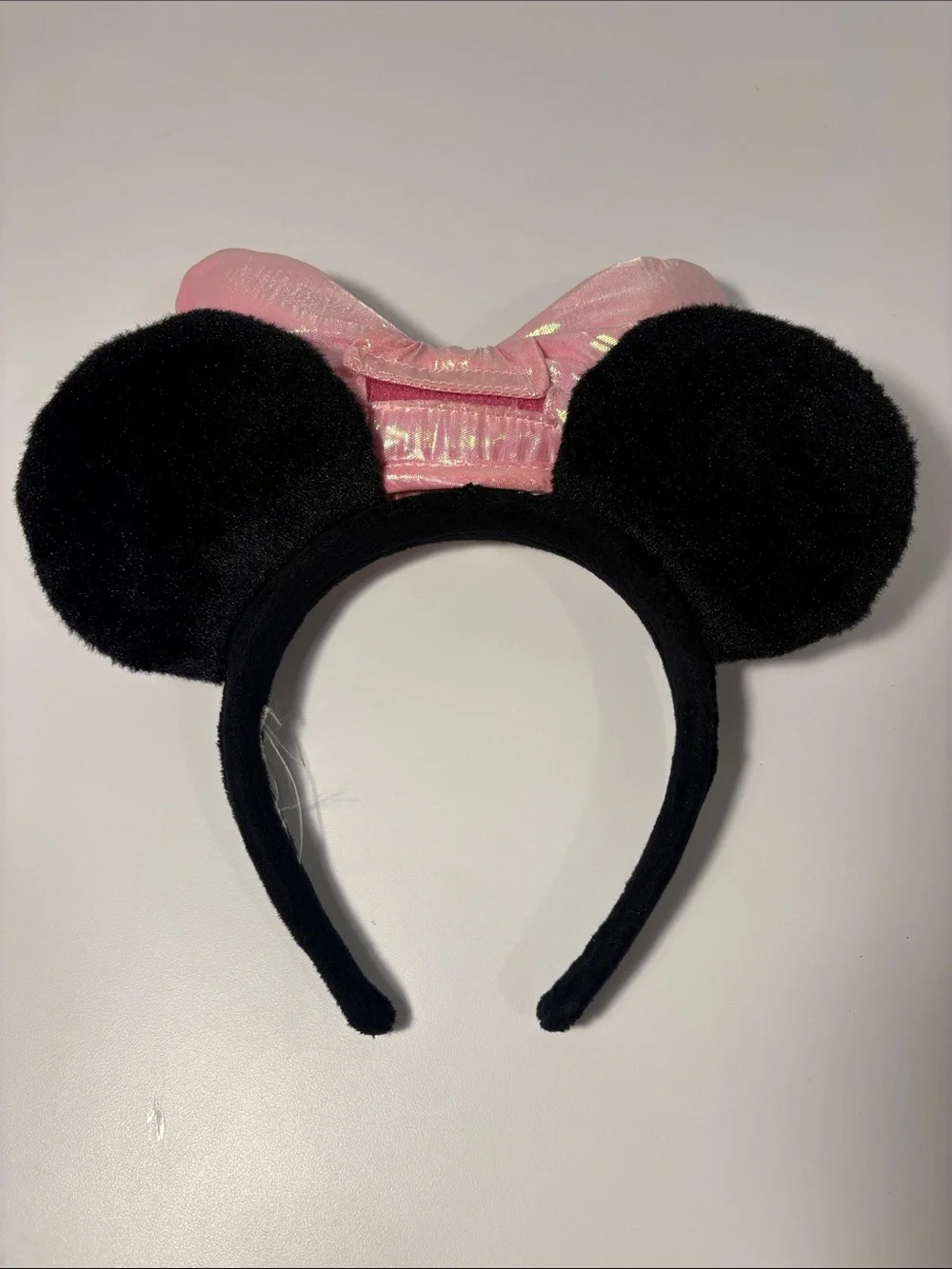 Pink Bow Mouse Ear Headband